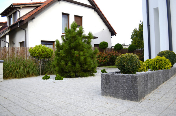 Ogród z hortensjami